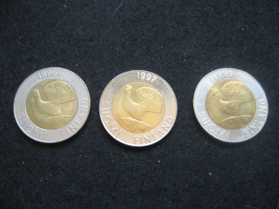 3 kpl 10 markkaa - 1996-1999