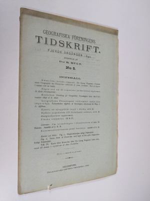 Geografiska föreningens tidskrift 1892 : fjerde årgången ...