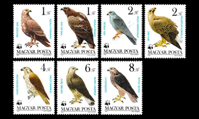 Unkari 3624-30 ** Luonnonsuojelu petolinnut (1983)
