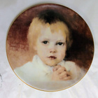 Arabia, Helene Schjerfbeck, Rukoileva tyttö seinälautanen - pikkukuva 1