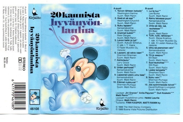 20 kaunista hyvänyönlaulua