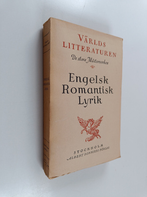 Fredrik Böök : Engelisk romantik lyrik