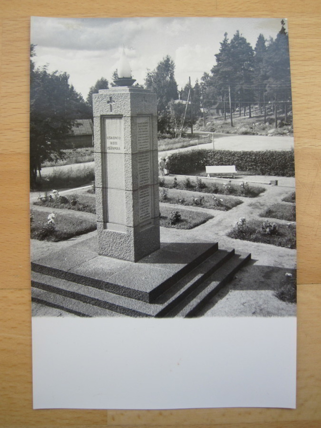VANHA Valokuva Sankarihaudat Suolahti 1940-l