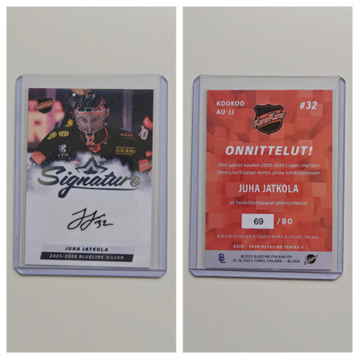 Juha Jatkola Silver Signature Blueline