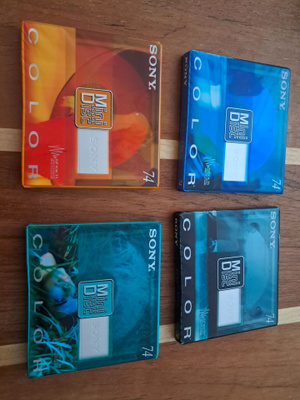 4kpl Uusia Sony minidisc levyjä