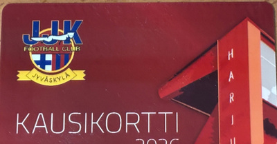 JJK 2026 jalkapallo kausikortti 2 kpl vierekkäiset paikat
