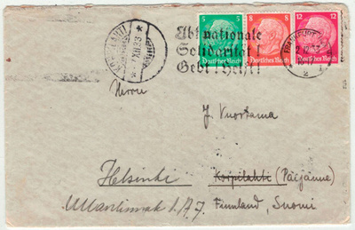 Saksa 1933 kirje Suomeen