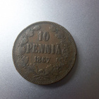 10 penniä 1867. - pikkukuva 2