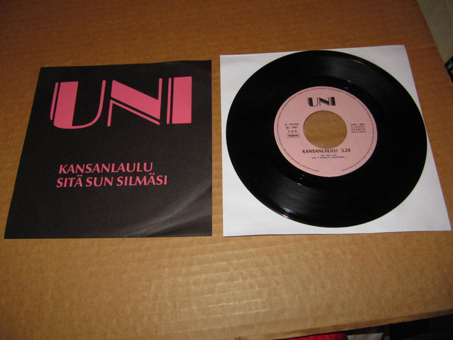 Uni 7" Kansanlaulu / Sitä Sun Silmäsi, PS v.1987