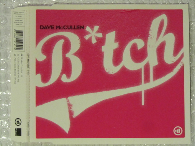 Dave McCullen • B*tch CD Maxi-Single