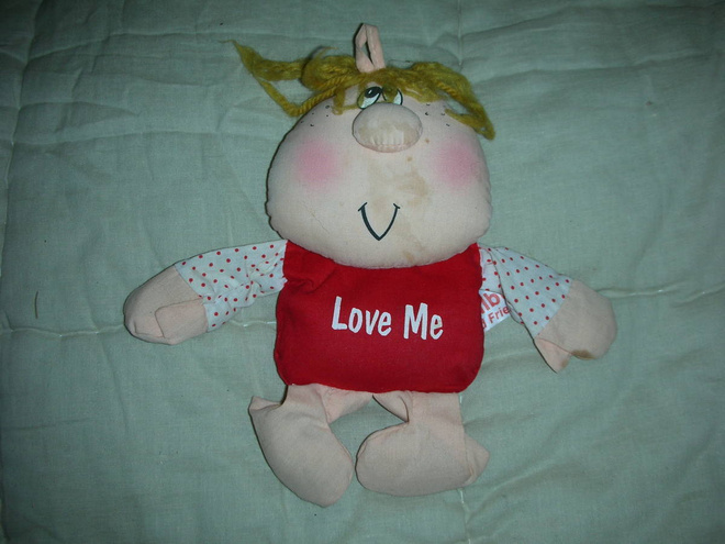 vintage Wilbur pehmonukke Love Me