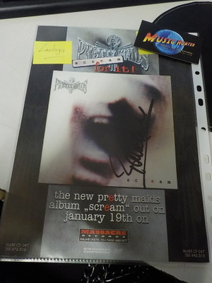 PRETTY MAIDS SCREAM ALBUM PROMOLIITE RONNIE ATKININ MMARILLA