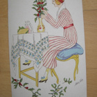 VANHA Postikortti Xavier Sager Art Deco n. 1920 HUIPPUKUNTO - pikkukuva 1