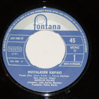 7" MARKUS ALLAN - Mustalaisen Kaipaus - single 1966 EX - pikkukuva 1