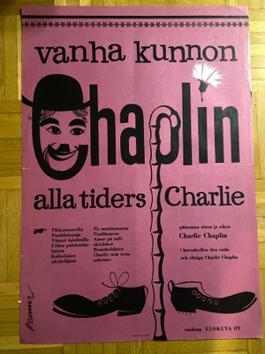 Vanha elokuvajuliste: Vanha kunnon Chaplin