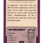 Purkkakuva Jalkapallo n:o 191 GRAHAM CROSS. Leicester City - pikkukuva 2