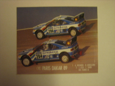 Peugeot rallitarra 3: Peugeot 405 - Paris Dakar 1989