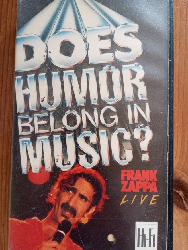 VHS Frank Zappa Does Humor Belong in Music?