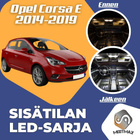 Opel Corsa E Sisätilan LED-sarja 6-osainen - pikkukuva 1