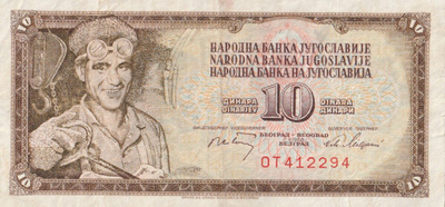 Jugoslavia 10 dinaria 1968