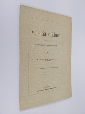 A. R. Niemi : Vähäisiä kirjelmiä XLVIII : Vanhan suomalai...