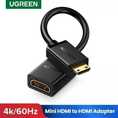 Mini HDMI - HDMI sovitin 4K Yhteensopiva