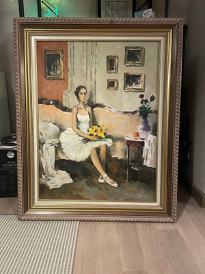 Öljyvärimaalaus "Nuori ballerina" 60-78cm