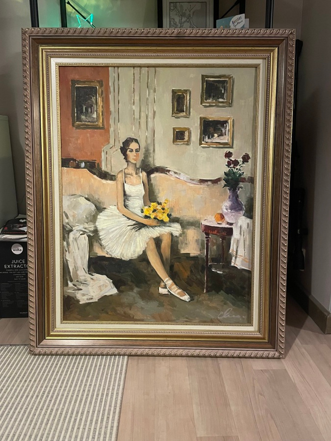 Öljyvärimaalaus "Nuori ballerina" 60-78cm
