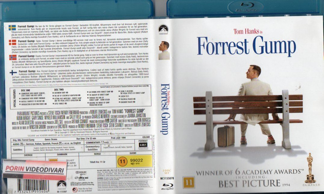 Forrest Gump	(7 327)	k	-FI-	BLU-RAY	nordic,	(2)	tom hanks	19