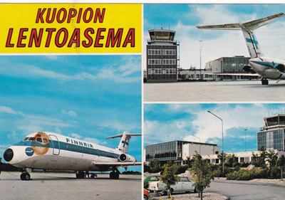 Kuopio. Lentoasema  ,  sommitelmakortti ,   b421