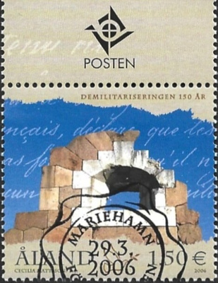 Ål 2006 Demilitarisaatio 1.50 € välilöpar logo EPL LaPe 263
