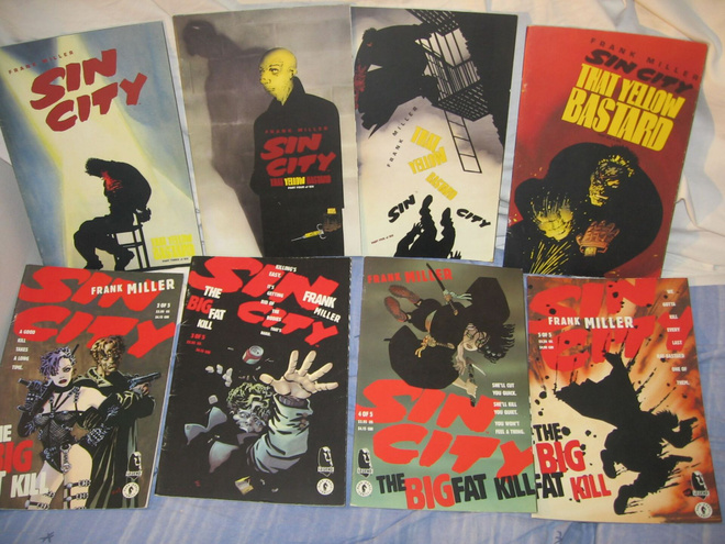 Frank Miller-Sin City paketti (8 kpl. Englannin kielistä).
