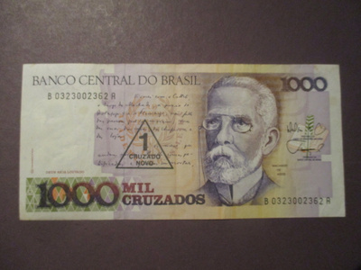 BRASIL 1000 CRUZEIROS NOVO (K15-S108)