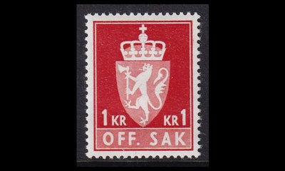 Norja 94 ** Virkamerkki 1 Kr (1969)