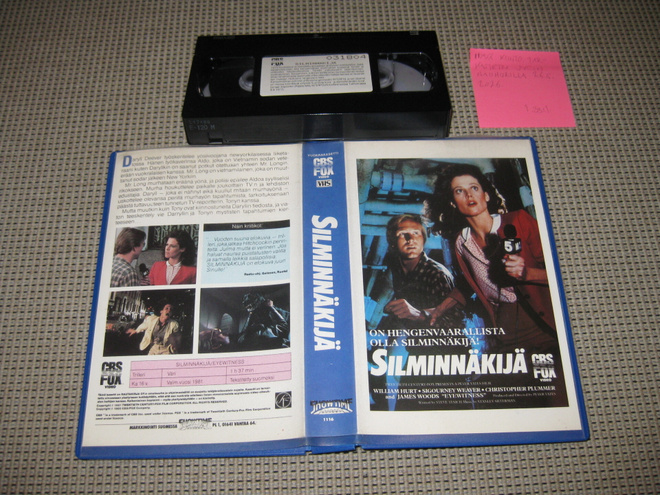 Silminnäkijä-VHS (FIx, Showtime, Sigourney Weaver, 1981)