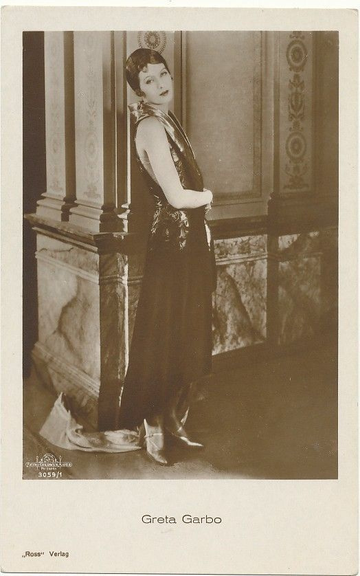 Filmitähti GRETA GARBO - vanha kortti