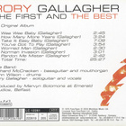 Rory Gallagher - The First And The Best CD - pikkukuva 2