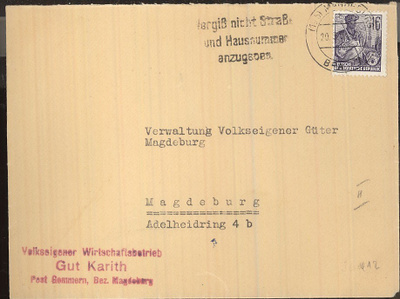 DDR Mi 412 kirje