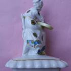 Figuuri Nainen kitara tuoli posliinia korkeus 15cm siro - pikkukuva 5