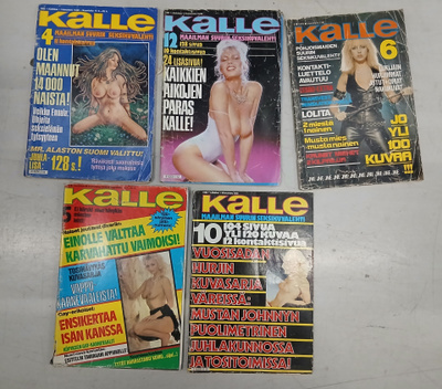 Kalle; aikuisviihde lehtiä 5 kpl