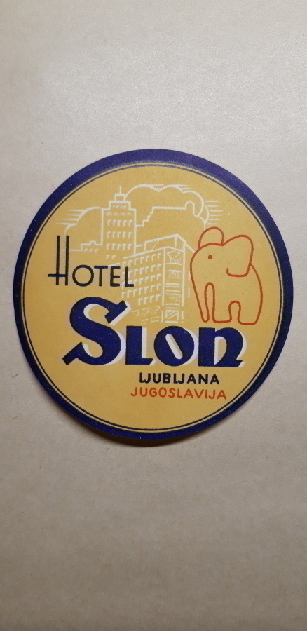 Matkalaukkumerkki tai hotellimerkki, Hotel Slon Ljubljana