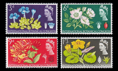 Iso-Britannia 378-81x ** Kasvitieteellinen kongressi (1964)