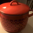 Retro kaunis Finel Kehrä emalikattila, kattila 3l - pikkukuva 1