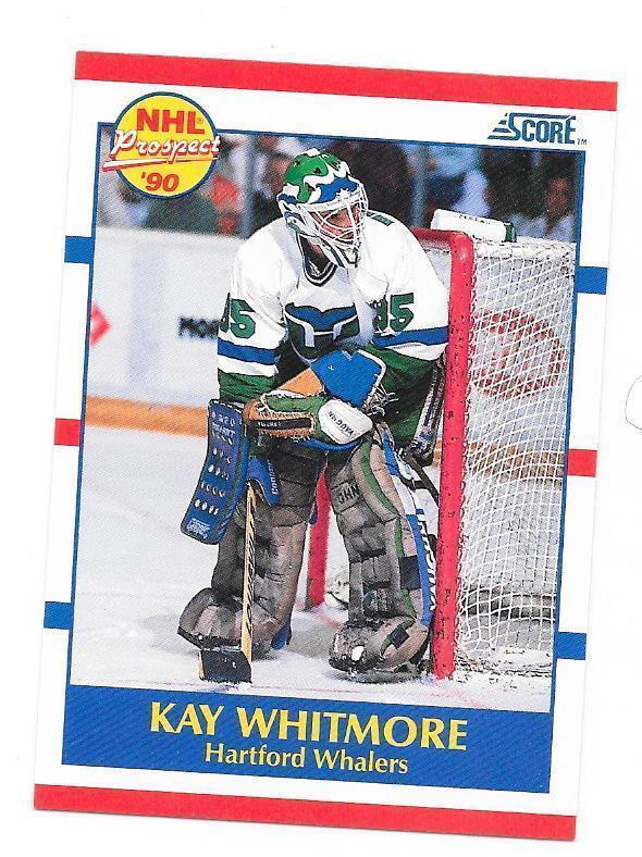 1990-91 Score #402 Kay Whitmore Hartford Whalers MV RC