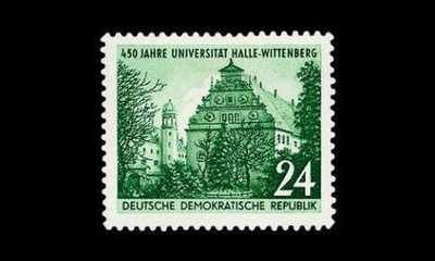 DDR 318 ** Halle-Wittenberg yliopisto 450v (1952)