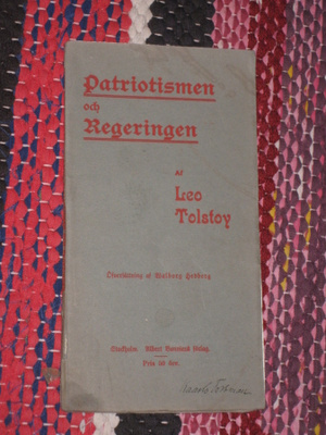 Leo Tolstoi : Patriotismen och regeringen 1900