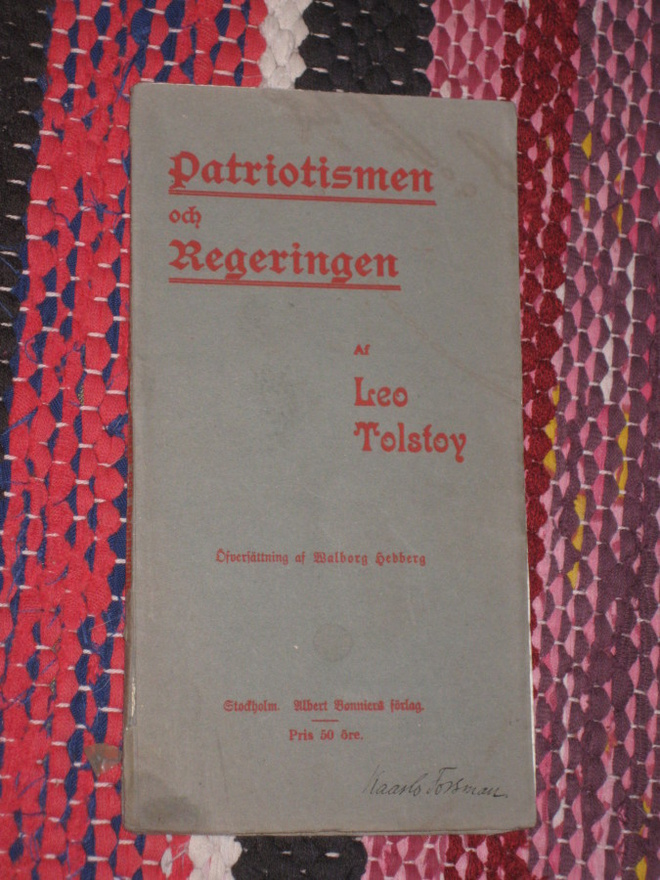 Leo Tolstoi : Patriotismen och regeringen 1900