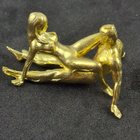 Erotic sculpture figurine in metal - pikkukuva 1