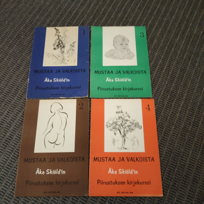 ÅKE SKIÖLD, MUSTAA JA VALKOISTA, PIIRUSTUKSEN KIRJEKURSSI