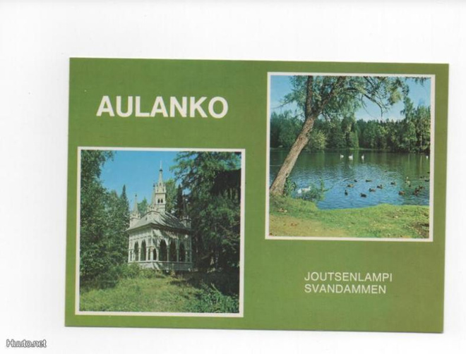 HÄMEENLINNA: Aulanko, Joutsenlampi, värikortti